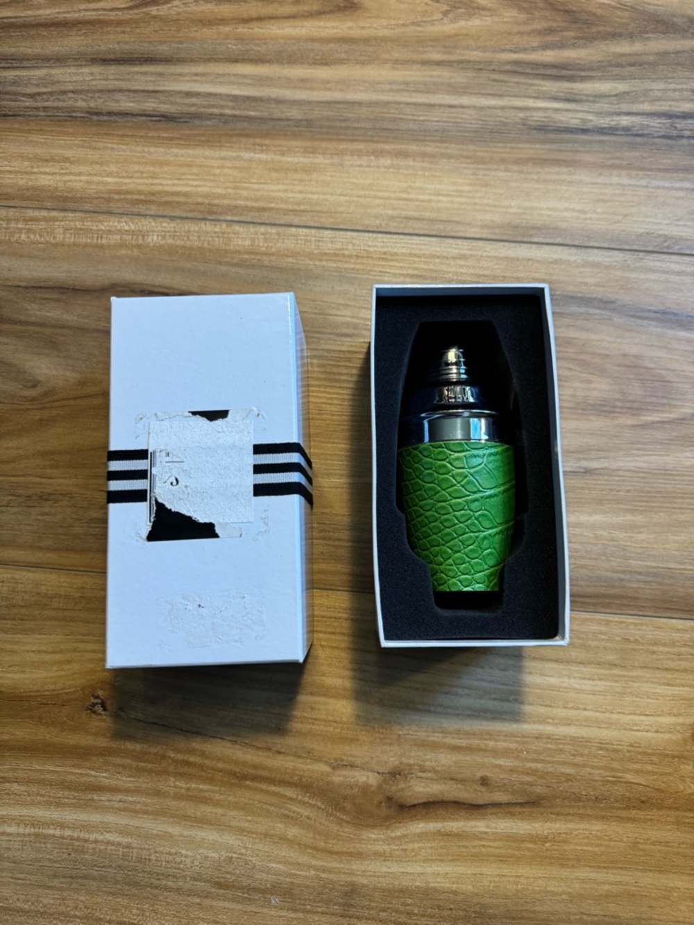 Josh at Home Green crocodile pattern Cocktail Shaker - Home Bar Accessory